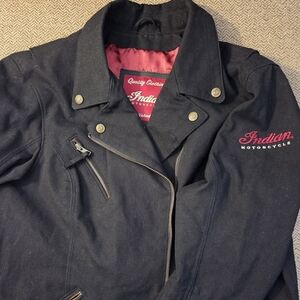 Indian Motorcycle Black Jacket Like New